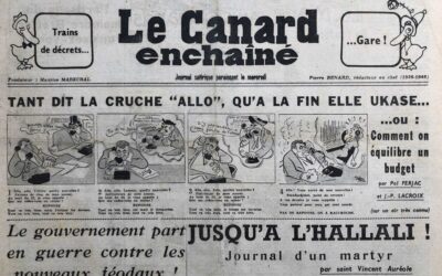 N° 1712 du Canard Enchaîné –  12 Août 1953
