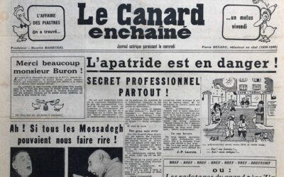 N° 1726 du Canard Enchaîné –  18 Novembre 1953