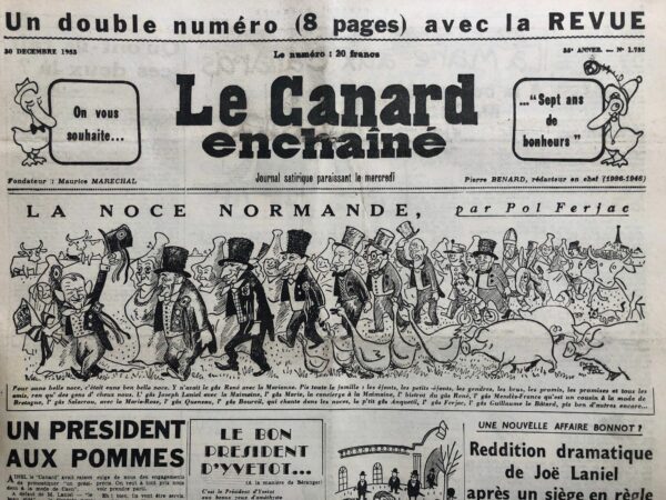 N° 1732 du Canard Enchaîné -  30 Décembre 1953