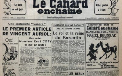 N° 1735 du Canard Enchaîné –  20 Janvier 1954