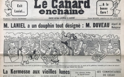 N° 1756 du Canard Enchaîné –  16 Juin 1954