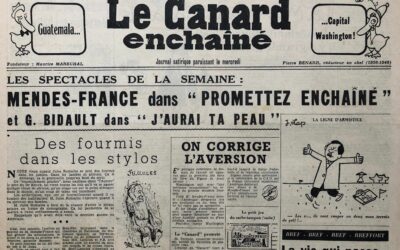 N° 1758 du Canard Enchaîné –  30 Juin 1954