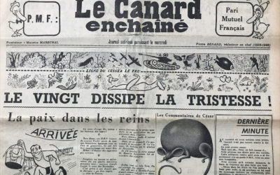 N° 1761 du Canard Enchaîné –  21 Juillet 1954