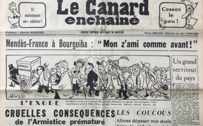 N° 1762 du Canard Enchaîné –  28 Juillet 1954