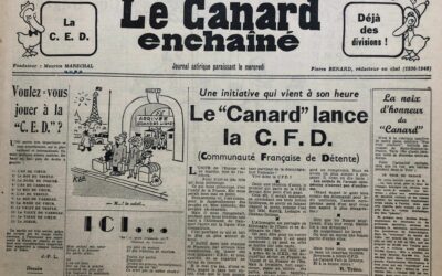 N° 1765 du Canard Enchaîné –  18 Août 1954