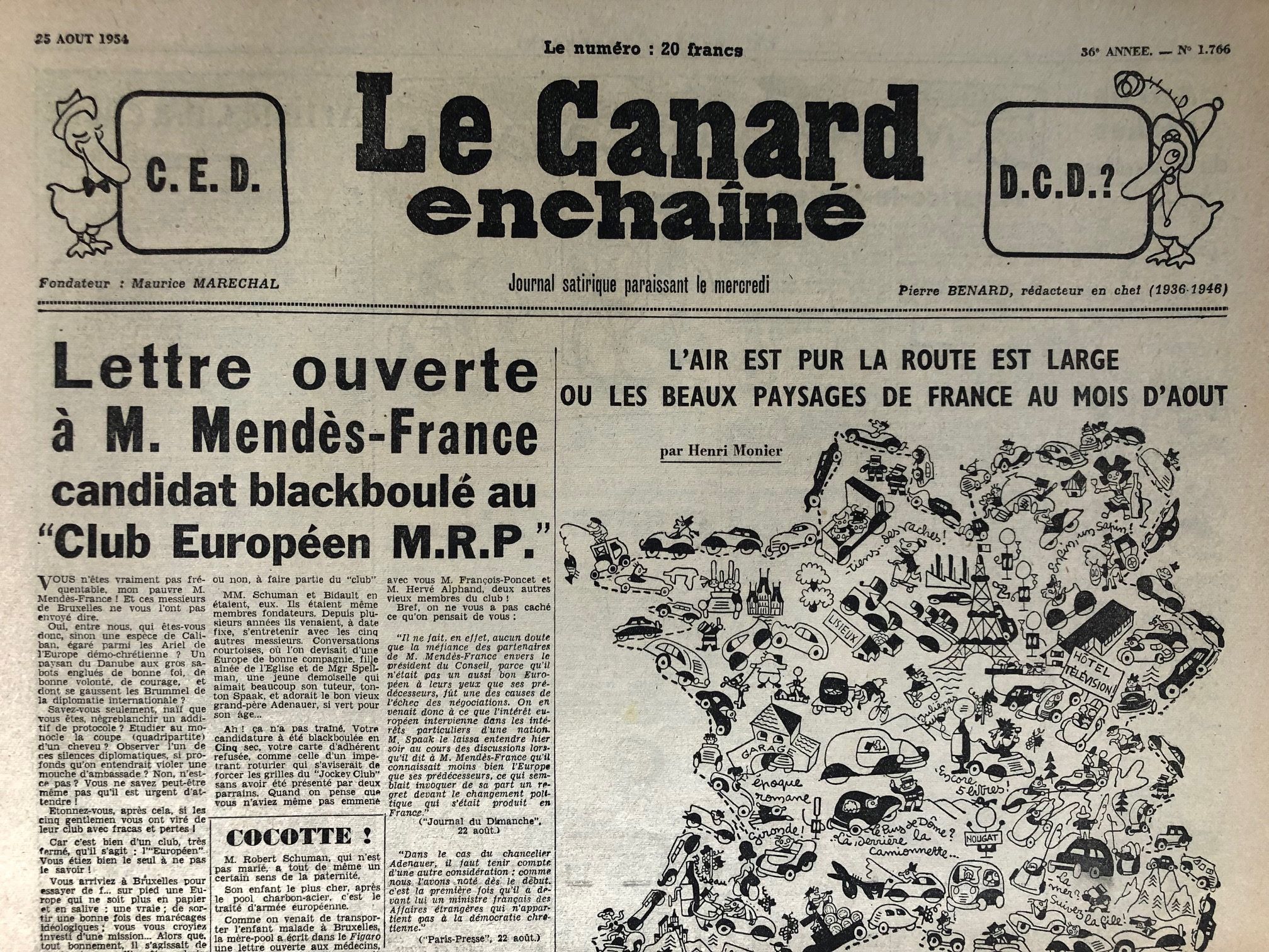 Couac ! | Acheter un Canard | Vente d'Anciens Journaux du Canard Enchaîné. Des Journaux Satiriques de Collection, Historiques & Authentiques de 1916 à 2004 ! | 1766 1