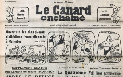 N° 1768 du Canard Enchaîné –  8 Septembre 1954