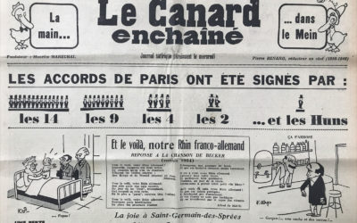 N° 1775 du Canard Enchaîné –  27 Octobre 1954