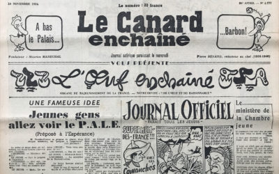 N° 1777 du Canard Enchaîné –  10 Novembre 1954