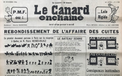 N° 1778 du Canard Enchaîné –  17 Novembre 1954