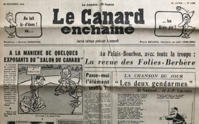 N° 1782 du Canard Enchaîné –  15 Décembre 1954