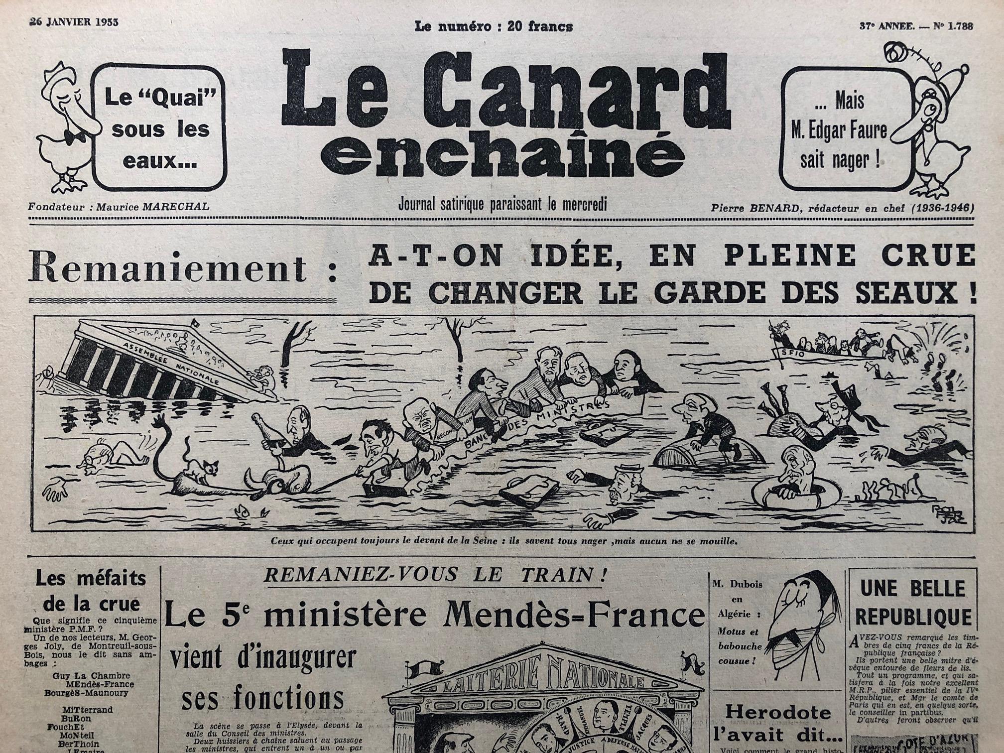Couac ! | Acheter un Canard | Vente d'Anciens Journaux du Canard Enchaîné. Des Journaux Satiriques de Collection, Historiques & Authentiques de 1916 à 2004 ! | 1788 1