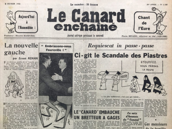 N° 1789 du Canard Enchaîné -  2 Février 1955