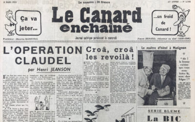 N° 1793 du Canard Enchaîné –  2 Mars 1955