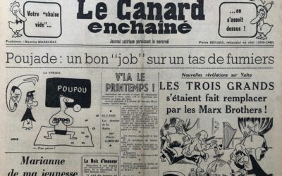 N° 1796 du Canard Enchaîné –  23 Mars 1955