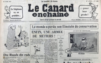 N° 1800 du Canard Enchaîné –  20 Avril 1955