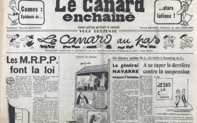 N° 1801 du Canard Enchaîné –  27 Avril 1955