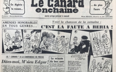 N° 1806 du Canard Enchaîné –  1 Juin 1955
