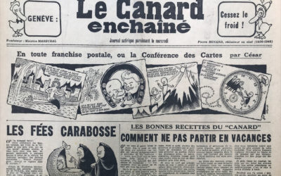 N° 1814 du Canard Enchaîné –  27 Juillet 1955