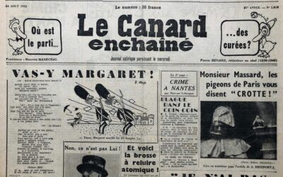 N° 1818 du Canard Enchaîné –  24 Août 1955