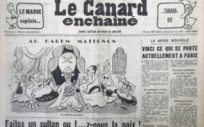 N° 1820 du Canard Enchaîné –  7 Septembre 1955