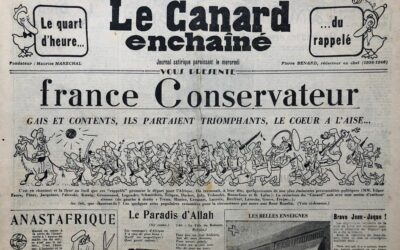 N° 1821 du Canard Enchaîné –  14 Septembre 1955