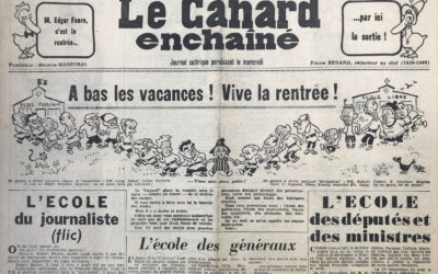 N° 1823 du Canard Enchaîné –  28 Septembre 1955