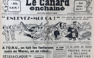 N° 1824 du Canard Enchaîné –  5 Octobre 1955
