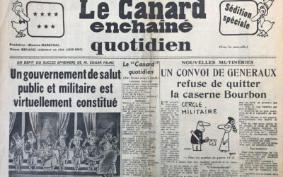 N° 1825 du Canard Enchaîné –  12 Octobre 1955