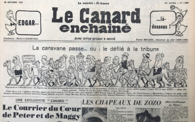 N° 1826 du Canard Enchaîné –  19 Octobre 1955