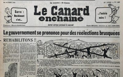 N° 1827 du Canard Enchaîné –  26 Octobre 1955