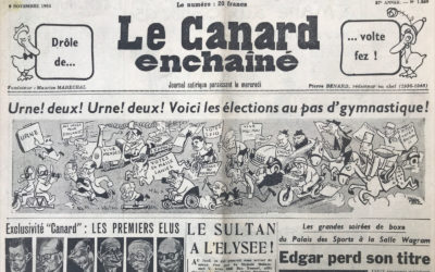 N° 1829 du Canard Enchaîné –  9 Novembre 1955