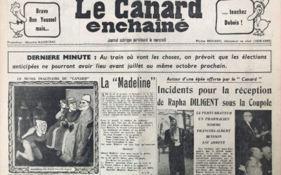 N° 1830 du Canard Enchaîné –  16 Novembre 1955