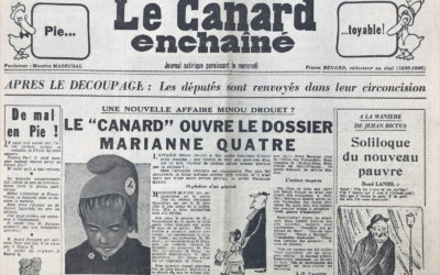 N° 1831 du Canard Enchaîné –  23 Novembre 1955