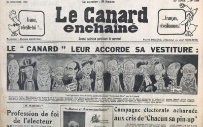 N° 1835 du Canard Enchaîné –  21 Décembre 1955