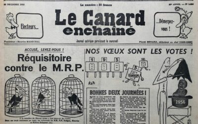 N° 1836 du Canard Enchaîné –  28 Décembre 1955