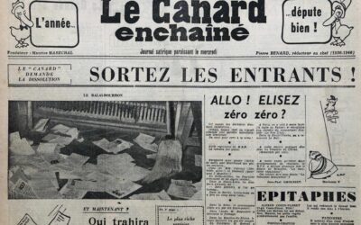 N° 1837 du Canard Enchaîné –  4 Janvier 1956