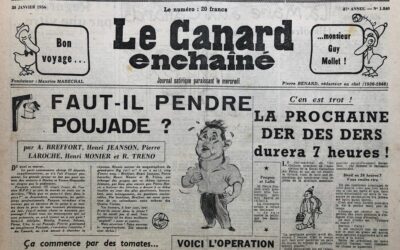 N° 1840 du Canard Enchaîné –  25 Janvier 1956