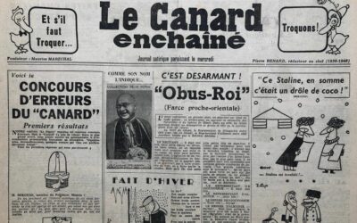 N° 1844 du Canard Enchaîné –  22 Février 1956