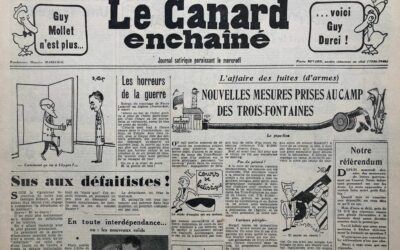 N° 1847 du Canard Enchaîné –  14 Mars 1956