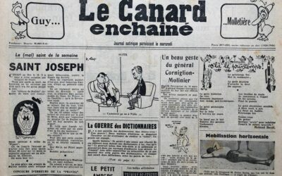 N° 1848 du Canard Enchaîné –  21 Mars 1956