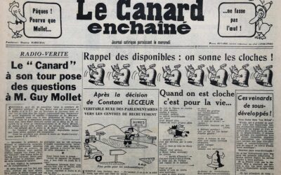 N° 1849 du Canard Enchaîné –  28 Mars 1956