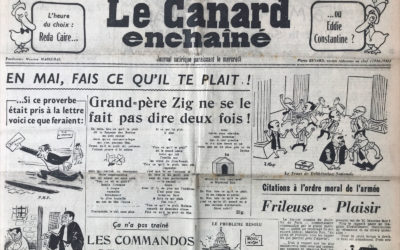 N° 1854 du Canard Enchaîné –  2 Mai 1956