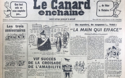 N° 1855 du Canard Enchaîné –  9 Mai 1956