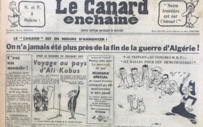 N° 1856 du Canard Enchaîné –  16 Mai 1956