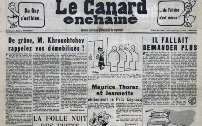 N° 1857 du Canard Enchaîné –  23 Mai 1956