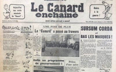 N° 1858 du Canard Enchaîné –  30 Mai 1956