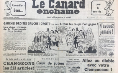 N° 1859 du Canard Enchaîné –  6 Juin 1956