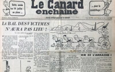 N° 1862 du Canard Enchaîné –  27 Juin 1956