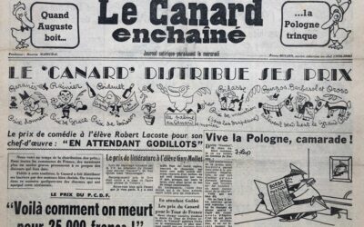 N° 1863 du Canard Enchaîné –  4 Juillet 1956